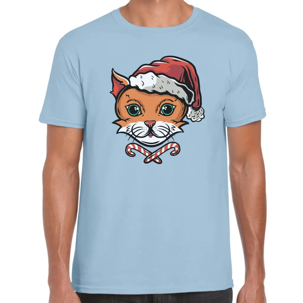 Kitty X-mas Hat T-Shirt - Tshirtpark.com