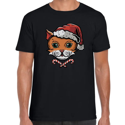 Kitty X-mas Hat T-Shirt - Tshirtpark.com