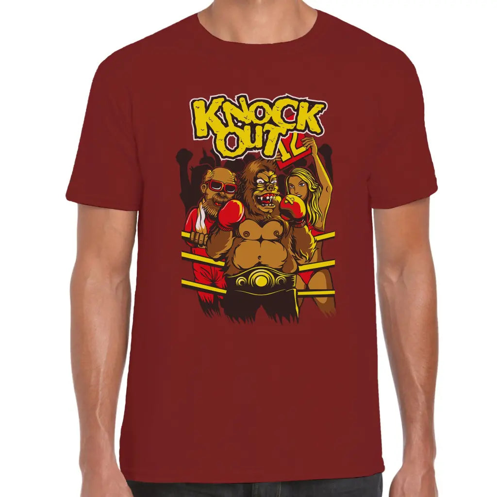 Knock Out Monkey T-Shirt - Tshirtpark.com