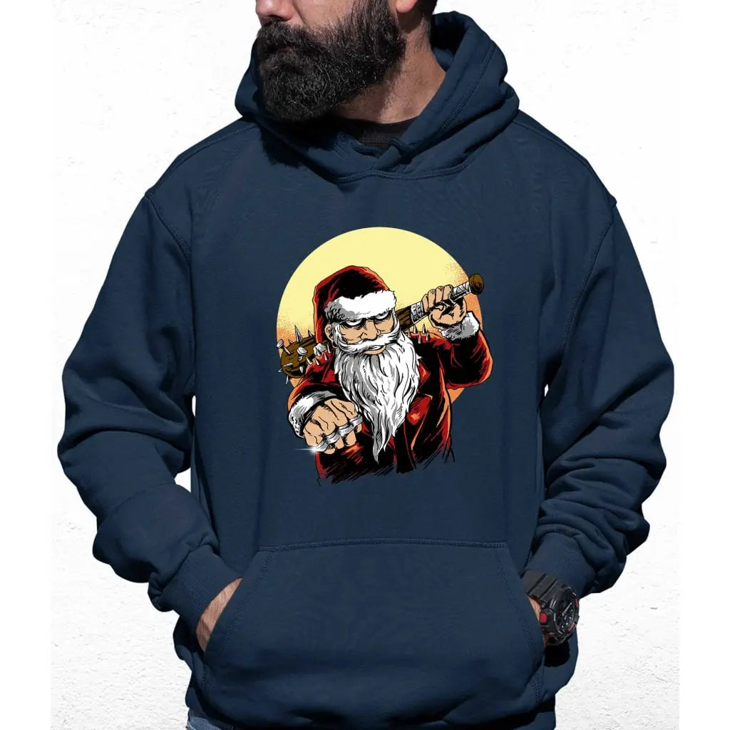 Knuckle Duster Santa Colour Hoodie - Tshirtpark.com