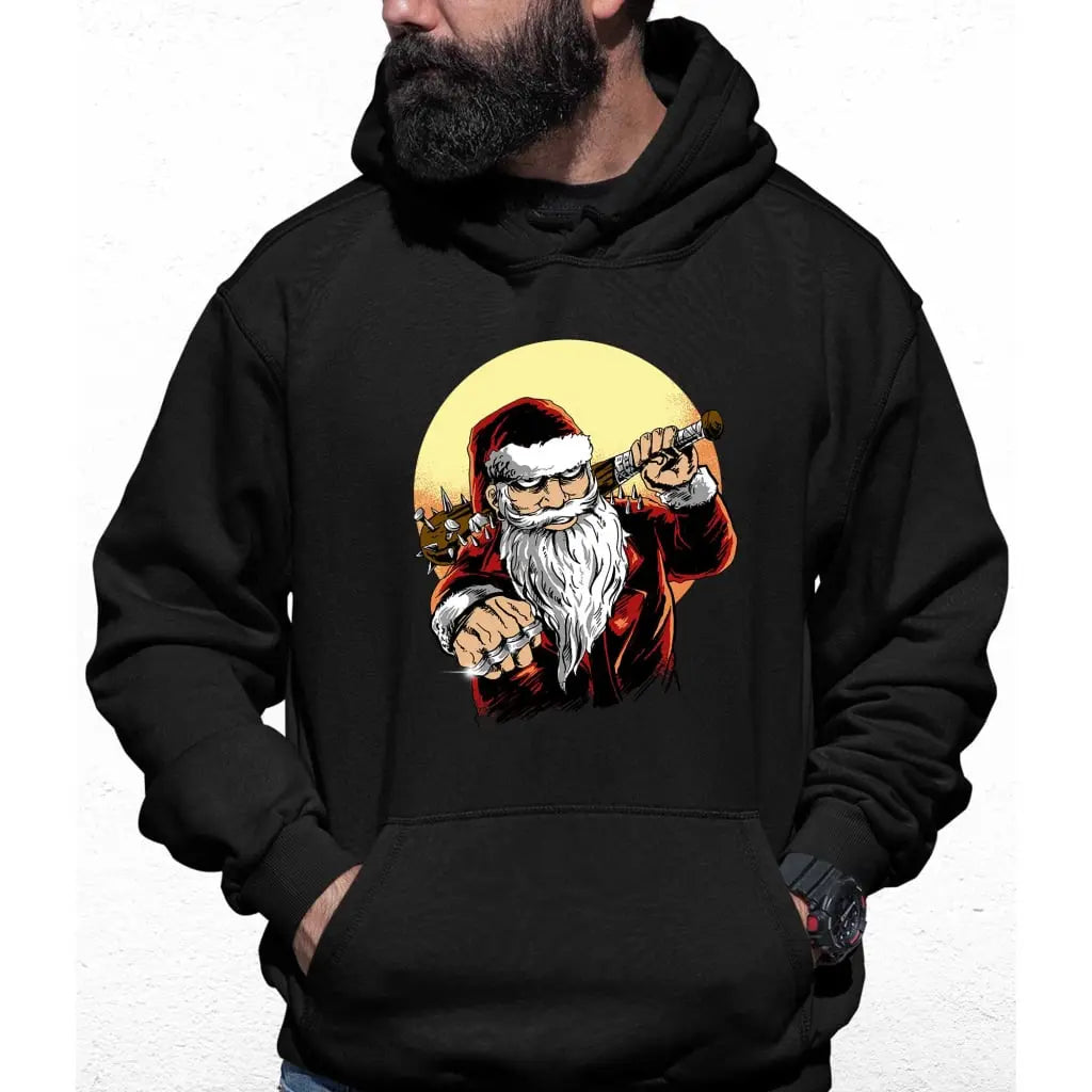 Knuckle Duster Santa Colour Hoodie - Tshirtpark.com