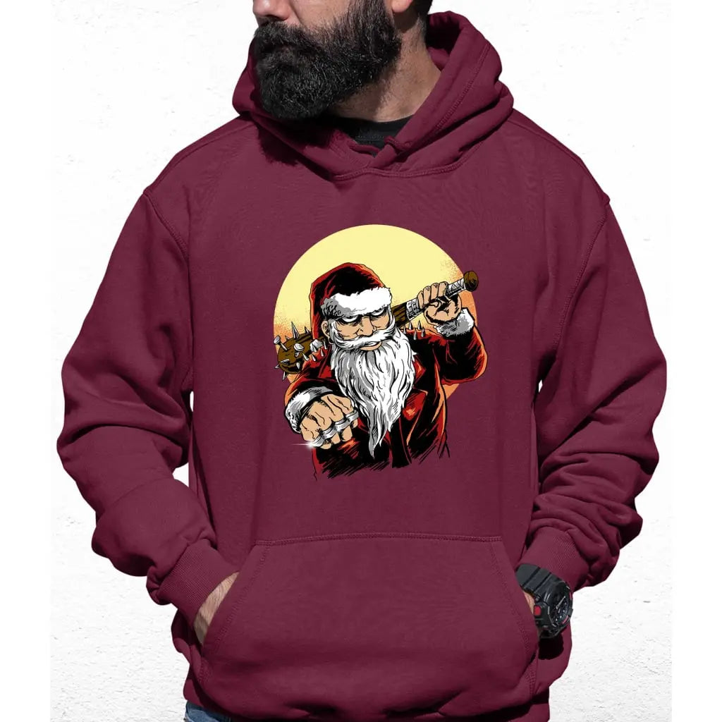 Knuckle Duster Santa Colour Hoodie - Tshirtpark.com