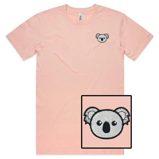 Koala Face Embroidered T-Shirt - Tshirtpark.com