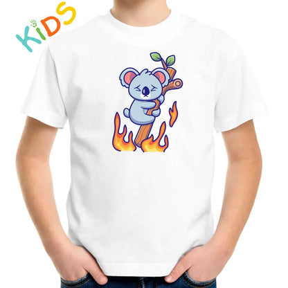 Koala On Fire Kids T-shirt - Tshirtpark.com