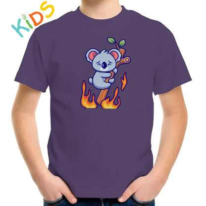 Koala On Fire Kids T-shirt - Tshirtpark.com