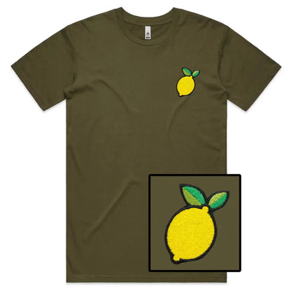 Lemon Embroidered T-Shirt - Tshirtpark.com