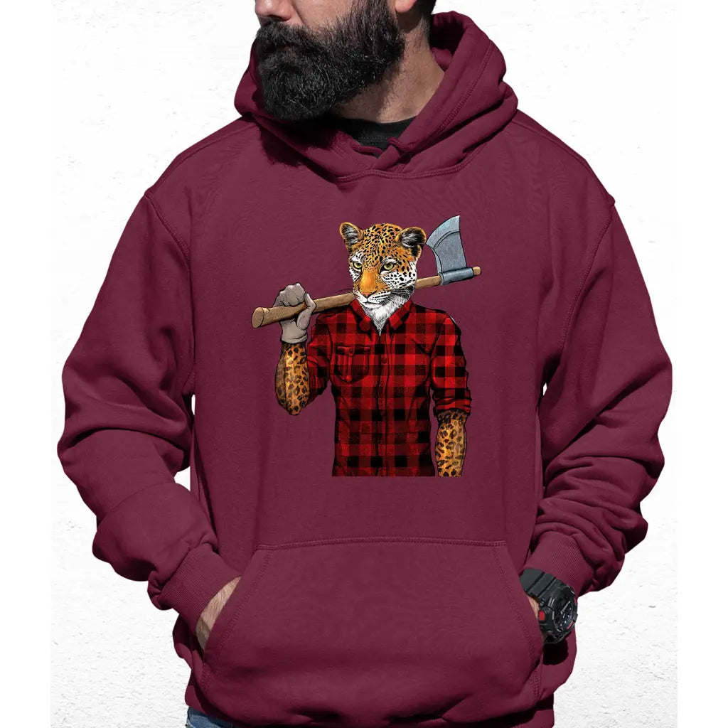 Leopard Axe Colour Hoodie - Tshirtpark.com