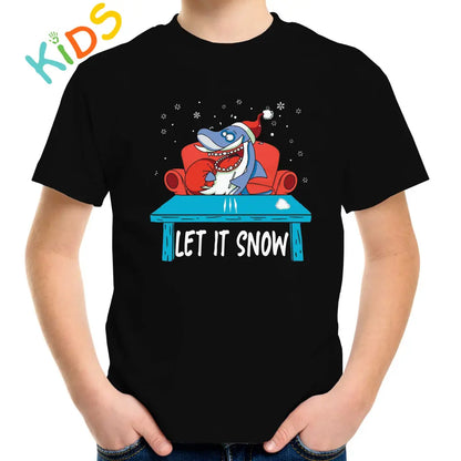 Let It Snow Shark Kids T-shirt - Tshirtpark.com