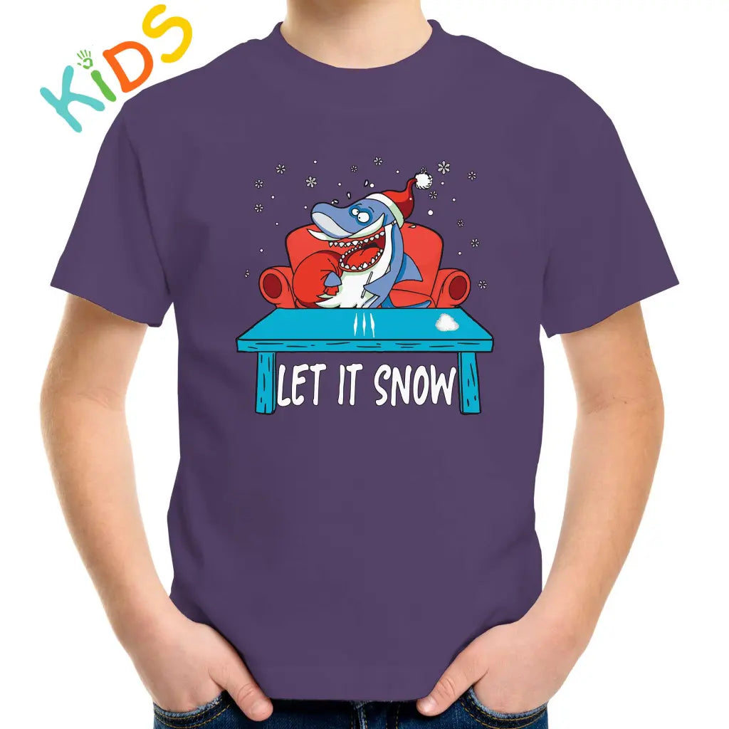 Let It Snow Shark Kids T-shirt - Tshirtpark.com