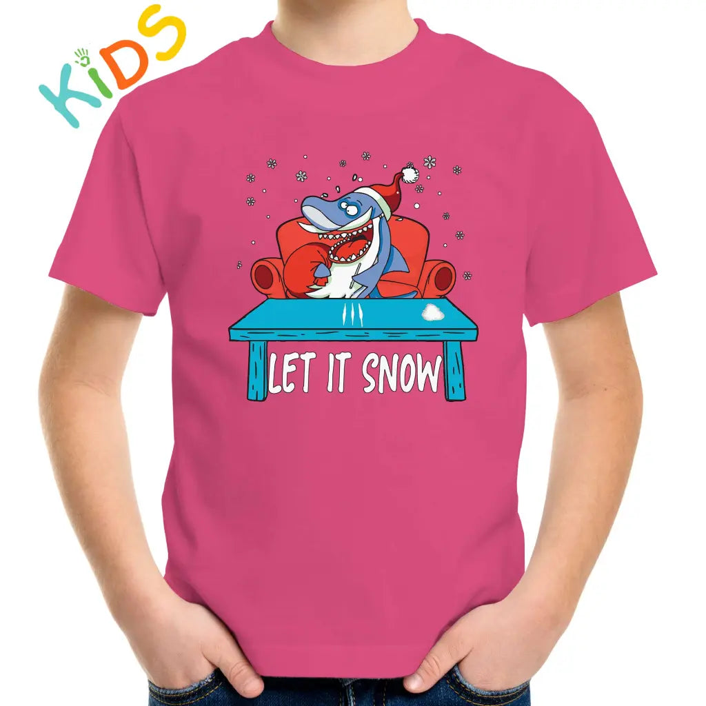 Let It Snow Shark Kids T-shirt - Tshirtpark.com