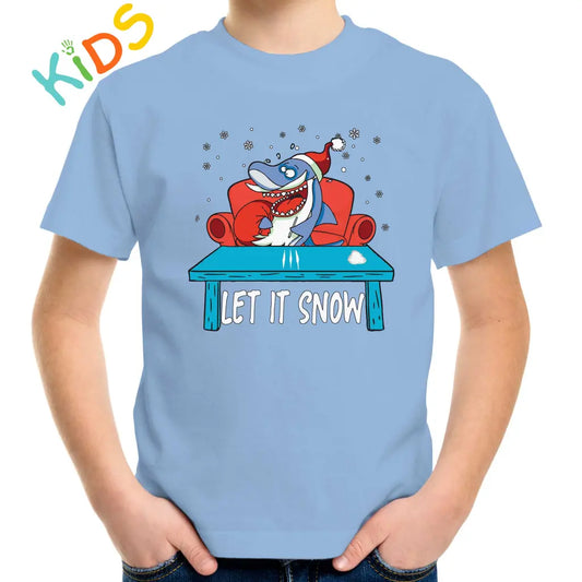 Let It Snow Shark Kids T-shirt - Tshirtpark.com