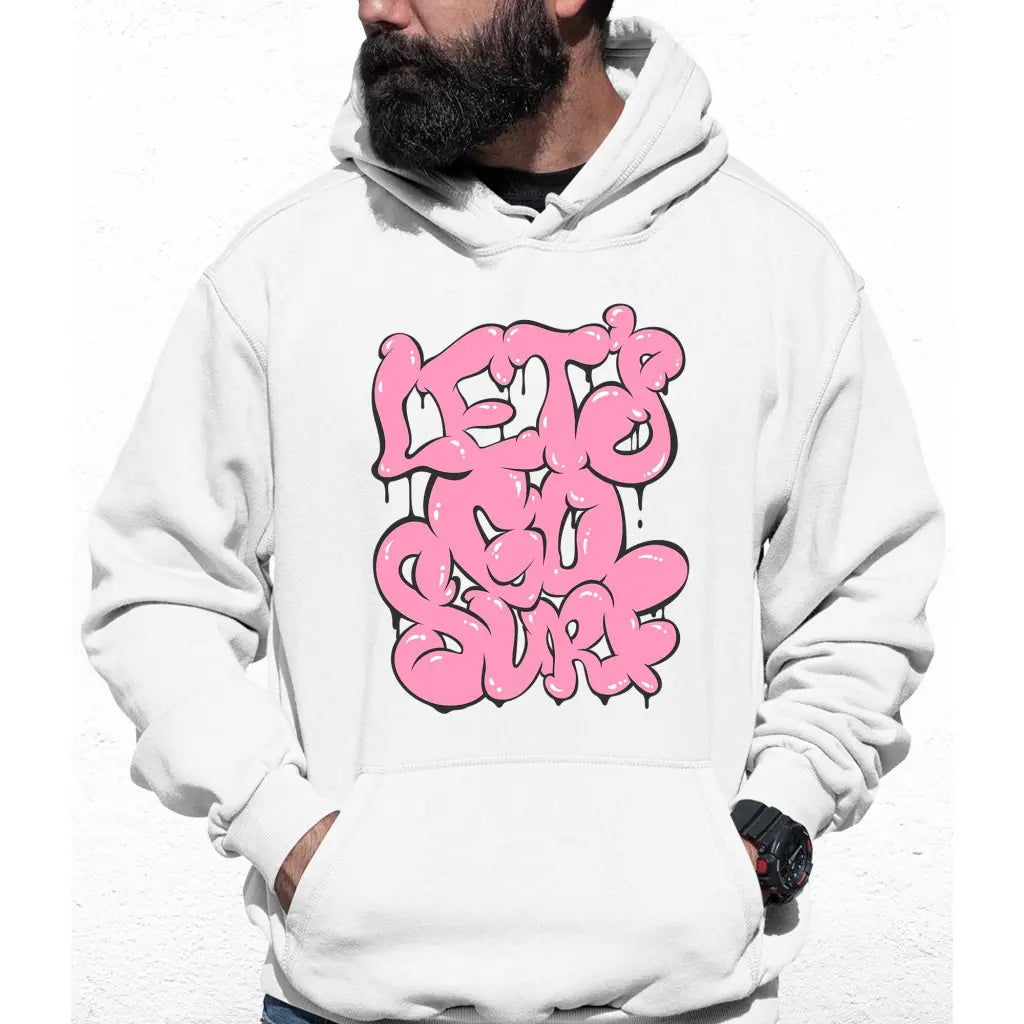 Let’s Go Surf Slogan Colour Hoodie - Tshirtpark.com