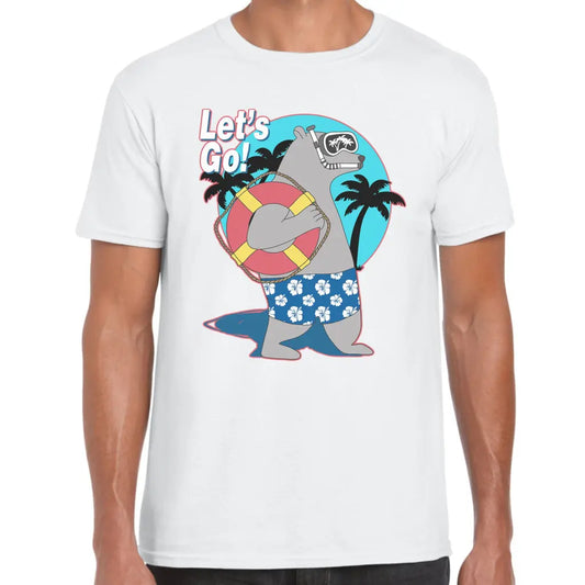 Lets Go Swimming Bear T-Shirt - Tshirtpark.com