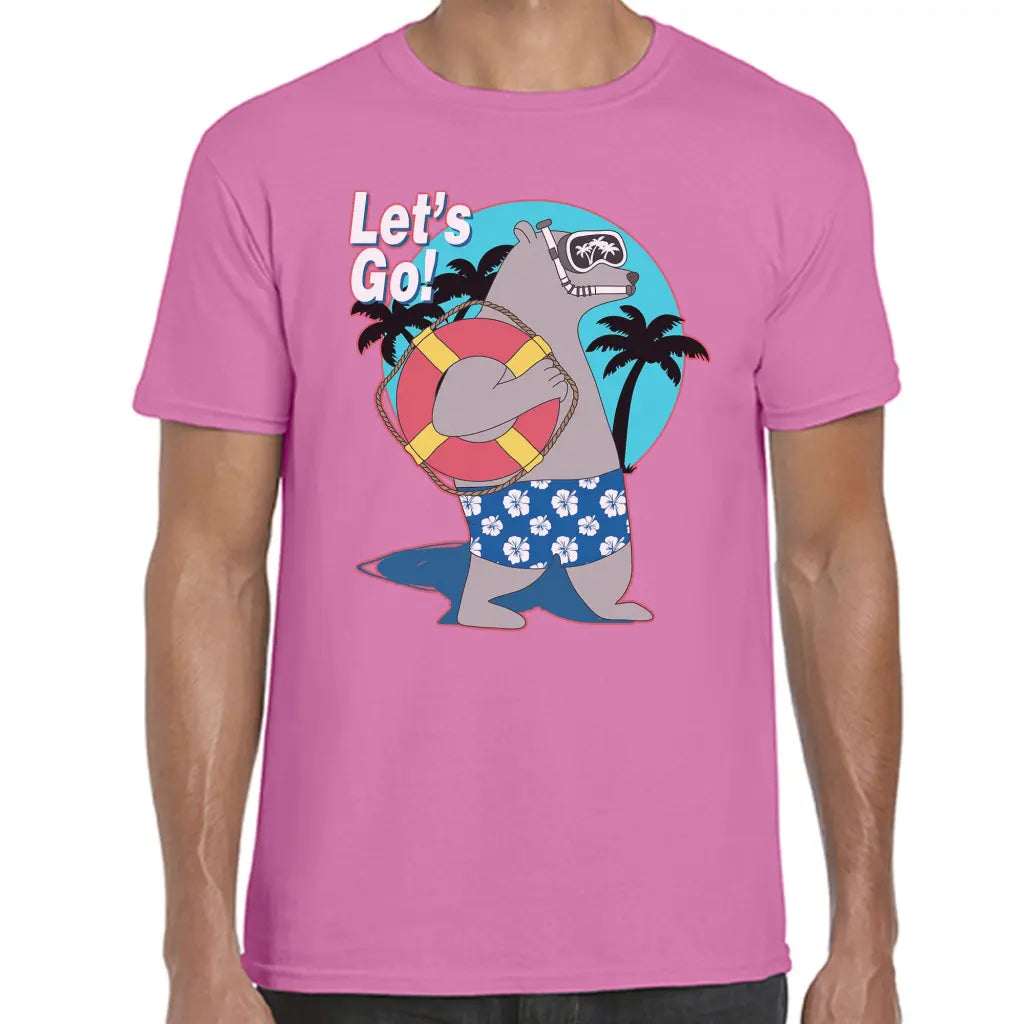 Lets Go Swimming Bear T-Shirt - Tshirtpark.com