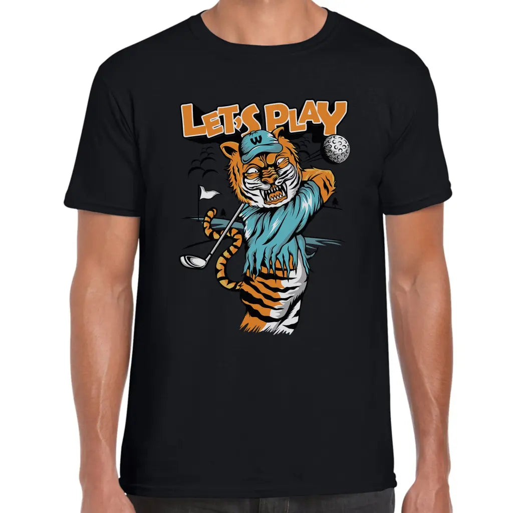 Lets Play Tiger T-Shirt - Tshirtpark.com