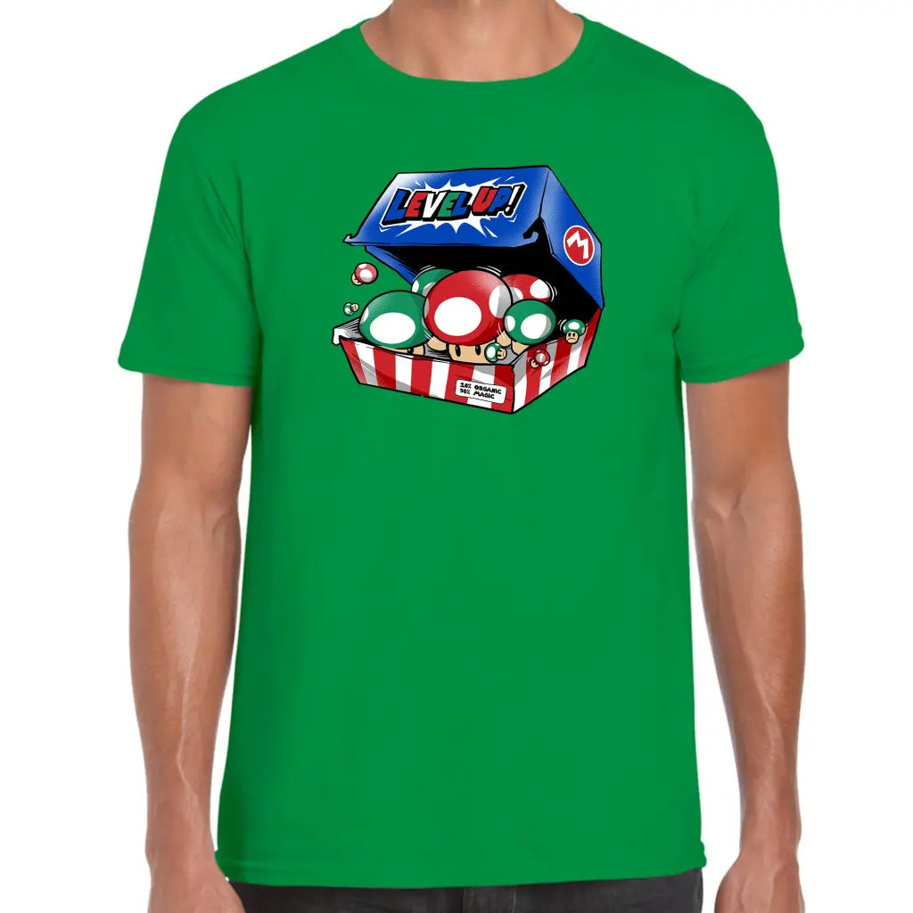 Level Up Mushrooms T-Shirt - Tshirtpark.com
