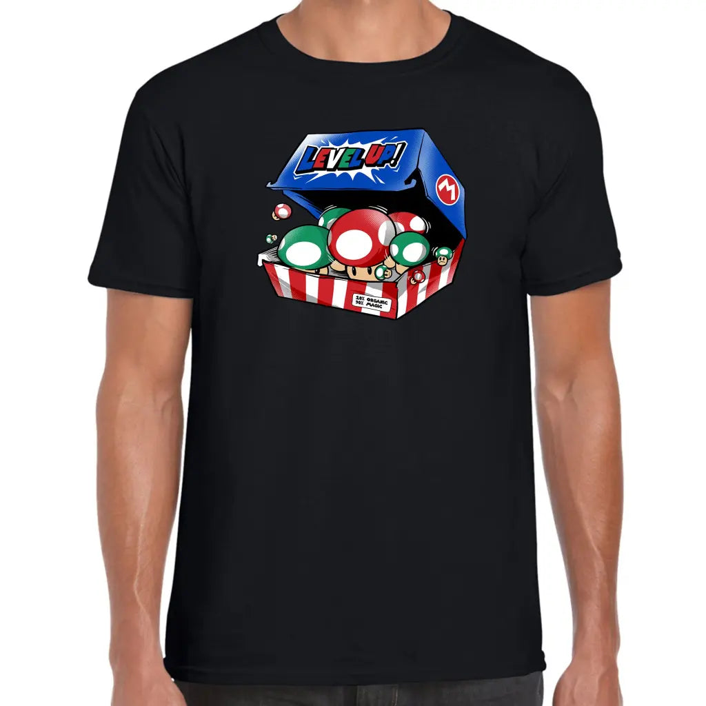 Level Up Mushrooms T-Shirt - Tshirtpark.com