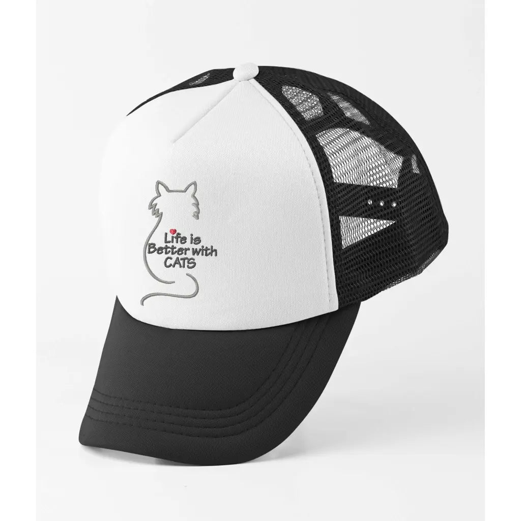 Life Is Better With Cats Trucker Cap - Tshirtpark.com