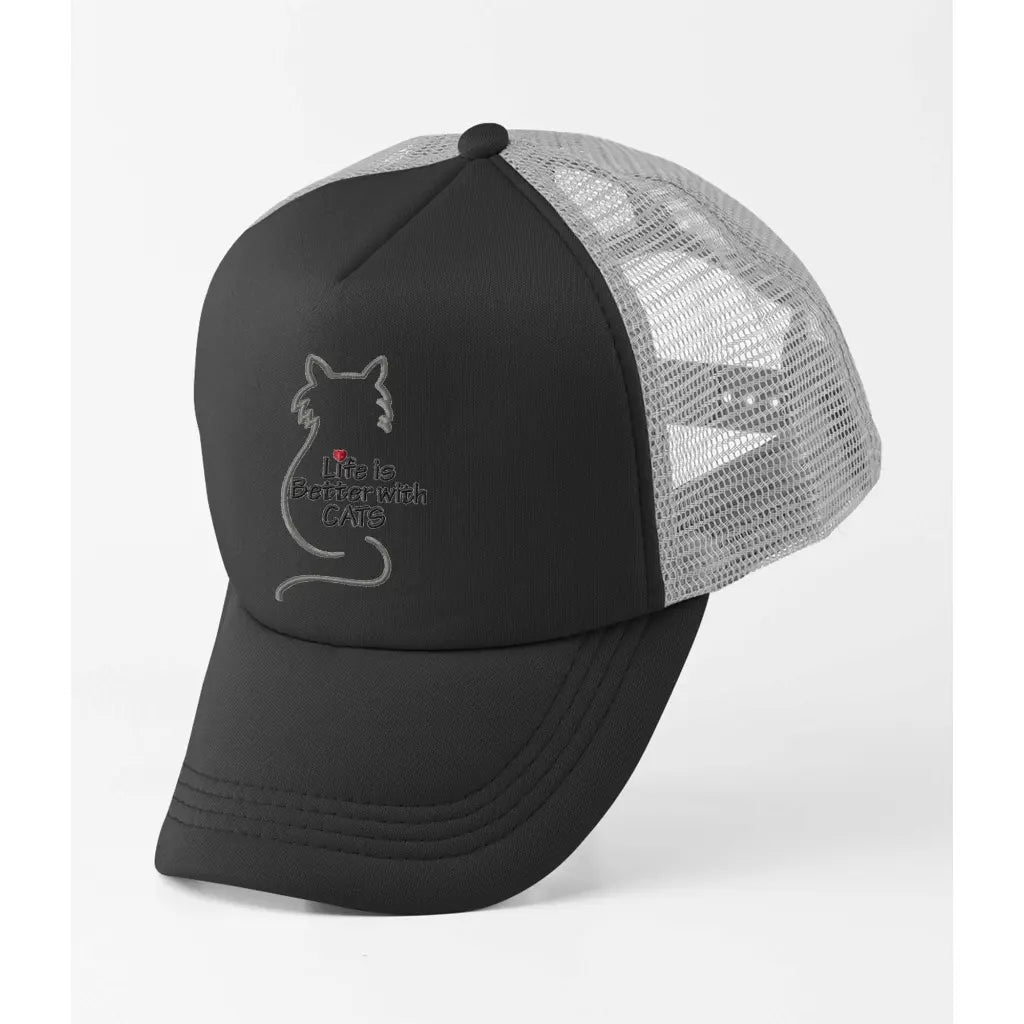 Life Is Better With Cats Trucker Cap - Tshirtpark.com
