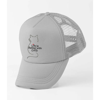 Life Is Better With Cats Trucker Cap - Tshirtpark.com