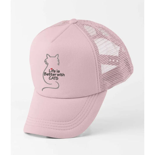 Life Is Better With Cats Trucker Cap - Tshirtpark.com