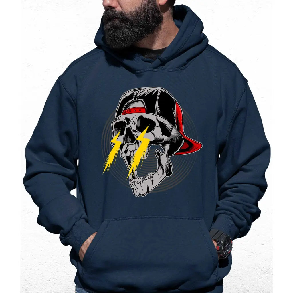 Lightning Skull Colour Hoodie - Tshirtpark.com