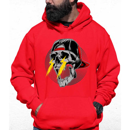 Lightning Skull Colour Hoodie - Tshirtpark.com