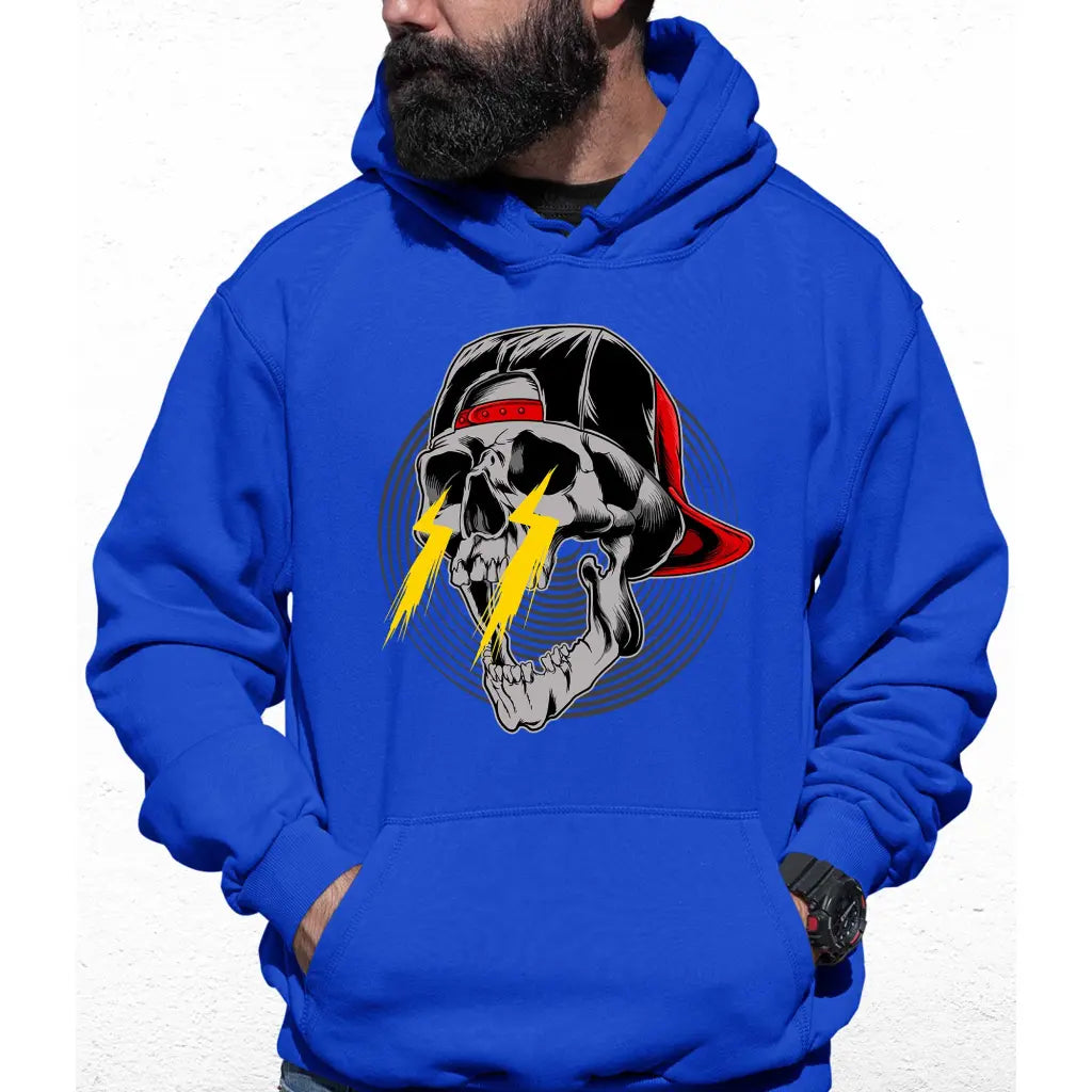 Lightning Skull Colour Hoodie - Tshirtpark.com