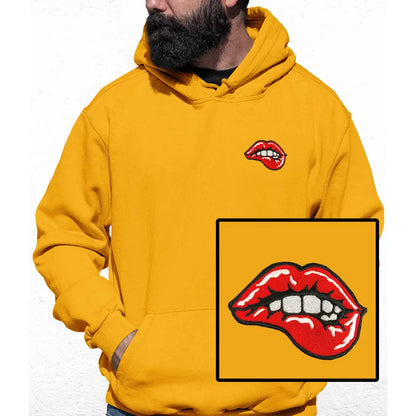 Lips Embroidered Colour Hoodie - Tshirtpark.com