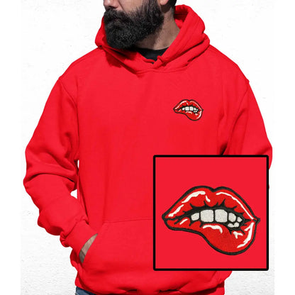 Lips Embroidered Colour Hoodie - Tshirtpark.com