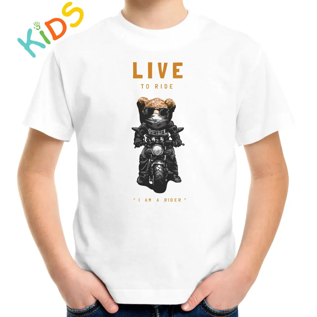 Live To Ride Kids T-shirt - Tshirtpark.com