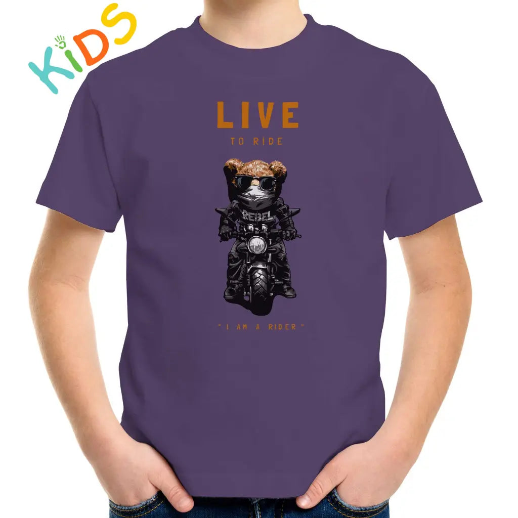 Live To Ride Kids T-shirt - Tshirtpark.com