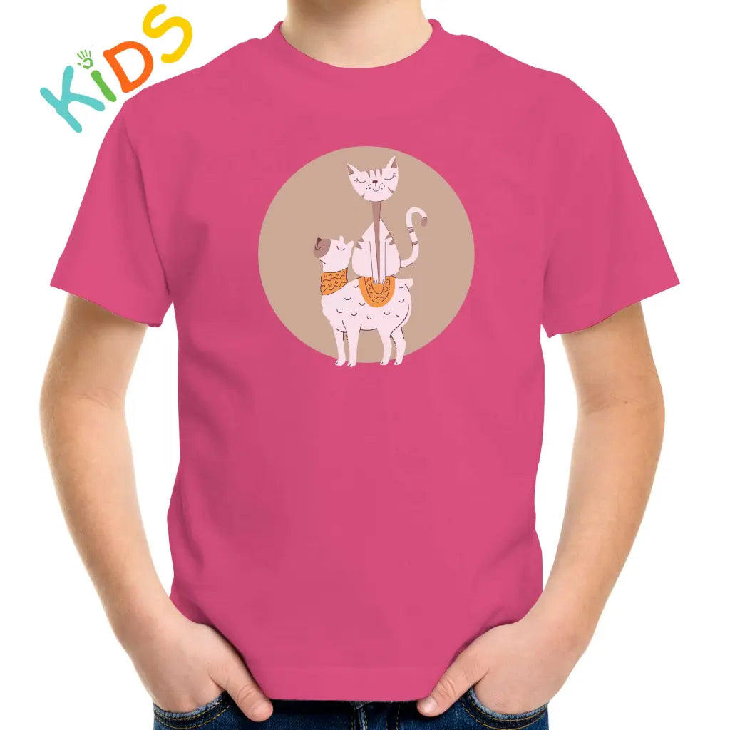Llama & Cat Kids T-shirt - Tshirtpark.com
