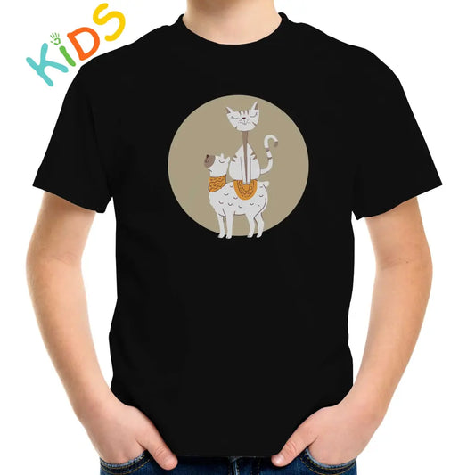 Llama & Cat Kids T-shirt - Tshirtpark.com