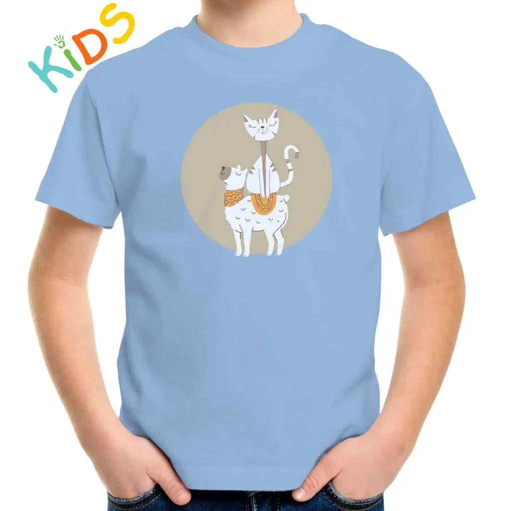 Llama & Cat Kids T-shirt - Tshirtpark.com