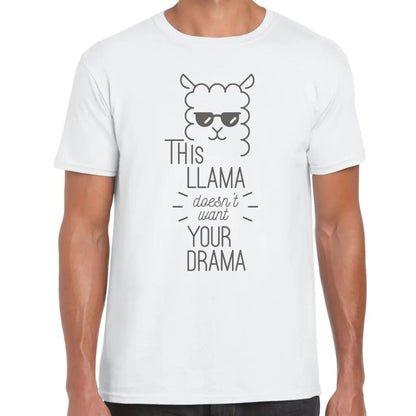 Llama Doesn’t Want Your Drama T-Shirt - Tshirtpark.com