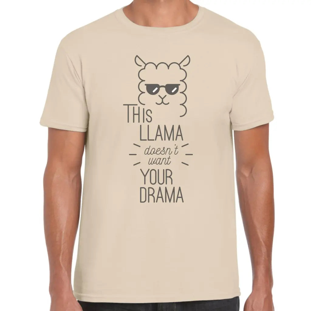 Llama Doesn’t Want Your Drama T-Shirt - Tshirtpark.com
