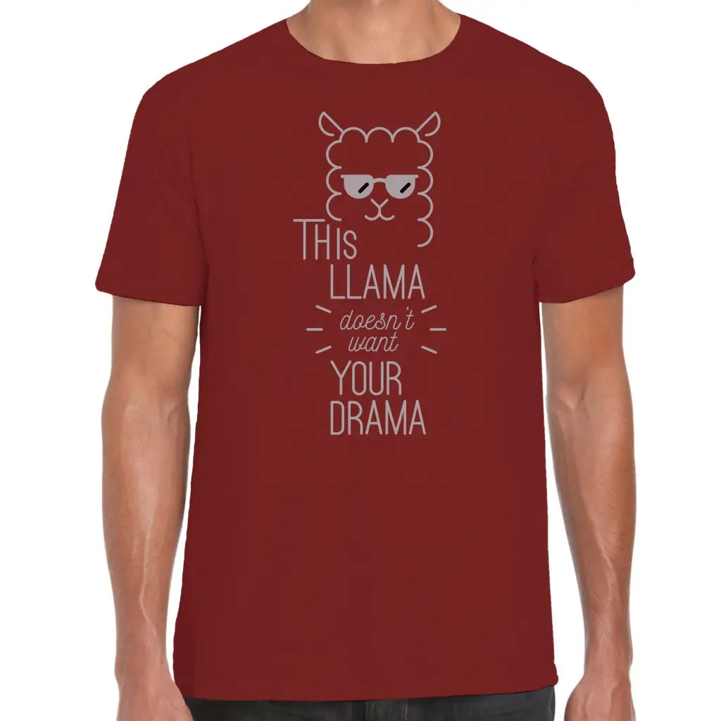 Llama Doesn’t Want Your Drama T-Shirt - Tshirtpark.com