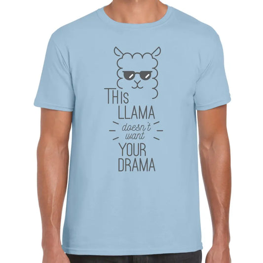 Llama Doesn’t Want Your Drama T-Shirt - Tshirtpark.com