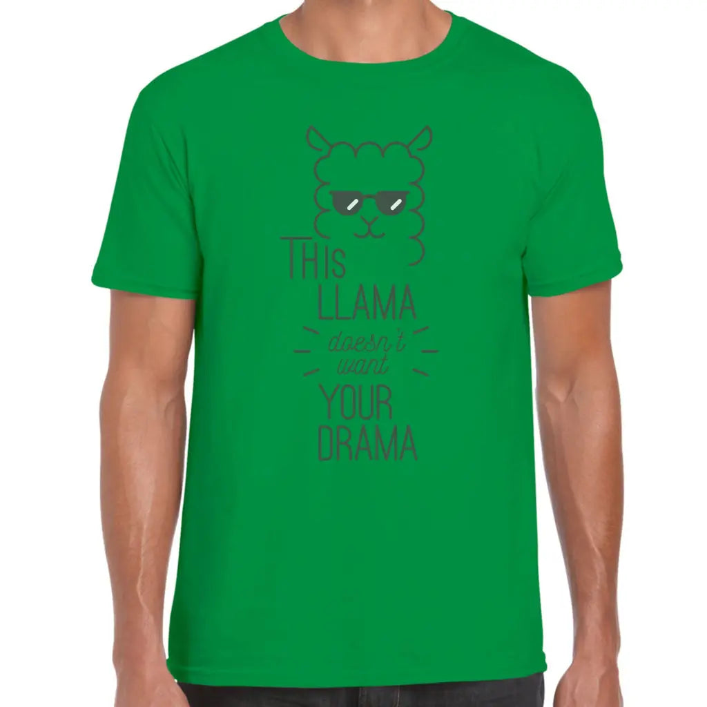 Llama Doesn’t Want Your Drama T-Shirt - Tshirtpark.com