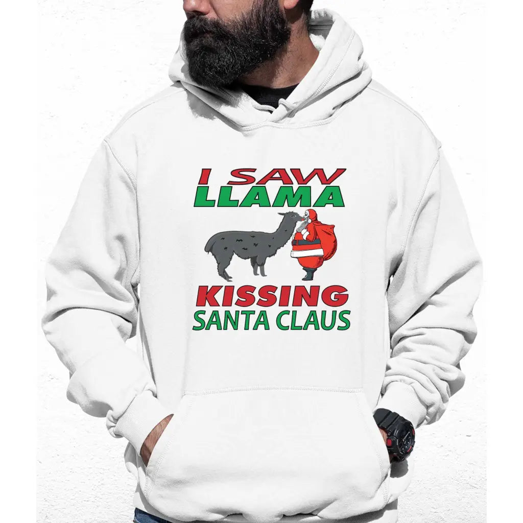 Llama Santa Colour Hoodie - Tshirtpark.com