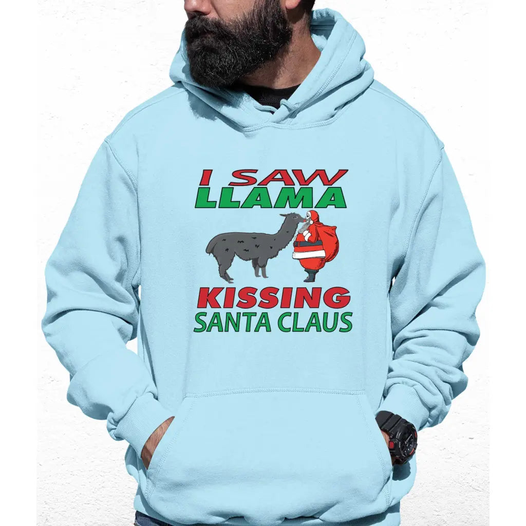 Llama Santa Colour Hoodie - Tshirtpark.com