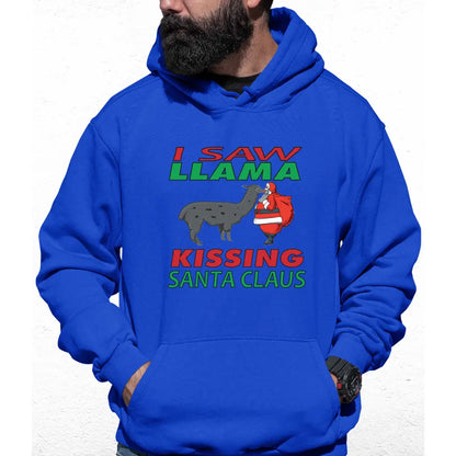 Llama Santa Colour Hoodie - Tshirtpark.com