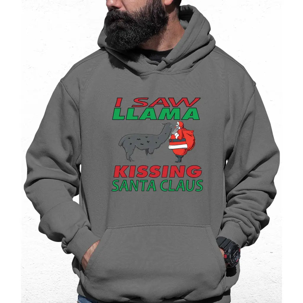 Llama Santa Colour Hoodie - Tshirtpark.com