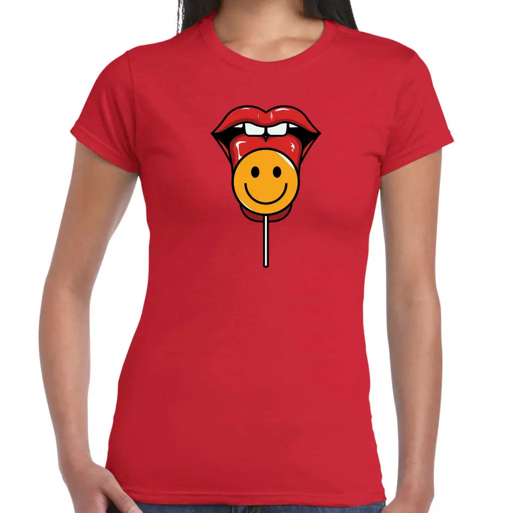 Lollipop Lips Ladies T-shirt - Tshirtpark.com