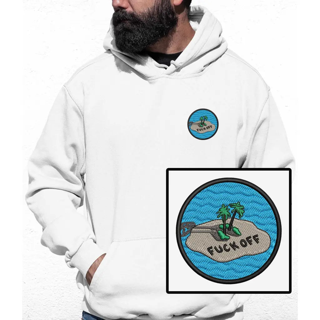 Lonely Island Embroidered Colour Hoodie - Tshirtpark.com