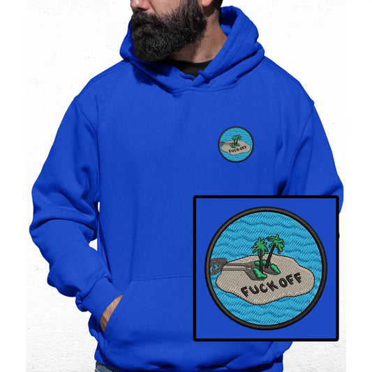 Lonely Island Embroidered Colour Hoodie - Tshirtpark.com