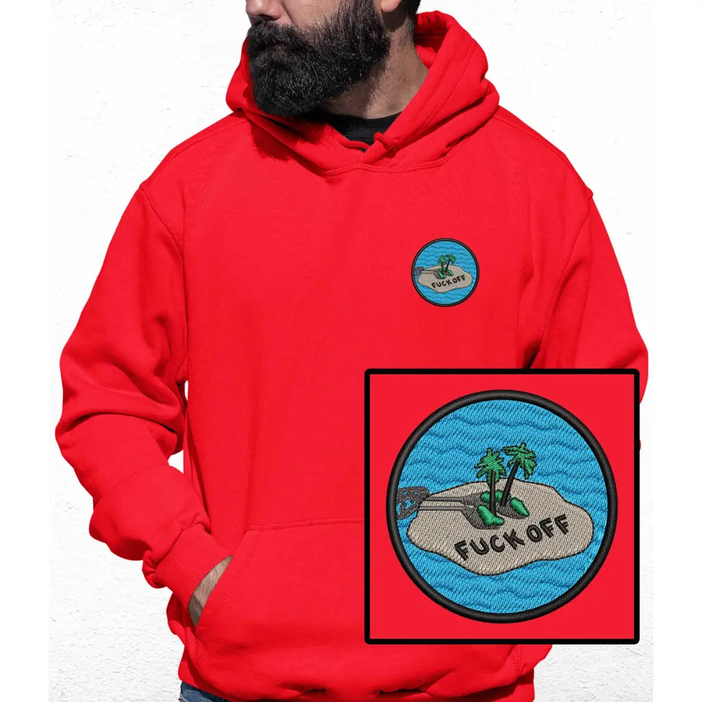 Lonely Island Embroidered Colour Hoodie - Tshirtpark.com