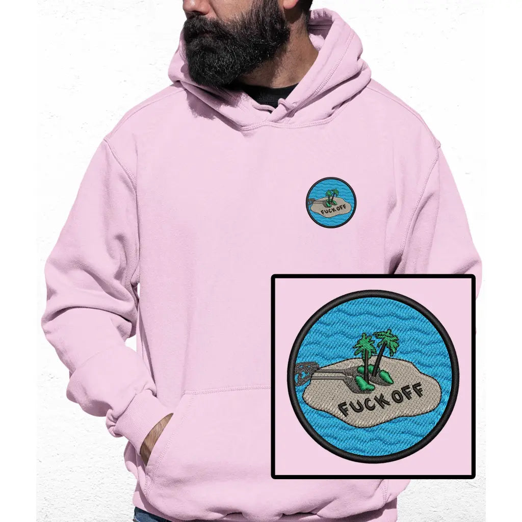 Lonely Island Embroidered Colour Hoodie - Tshirtpark.com