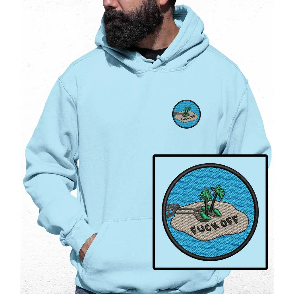 Lonely Island Embroidered Colour Hoodie - Tshirtpark.com
